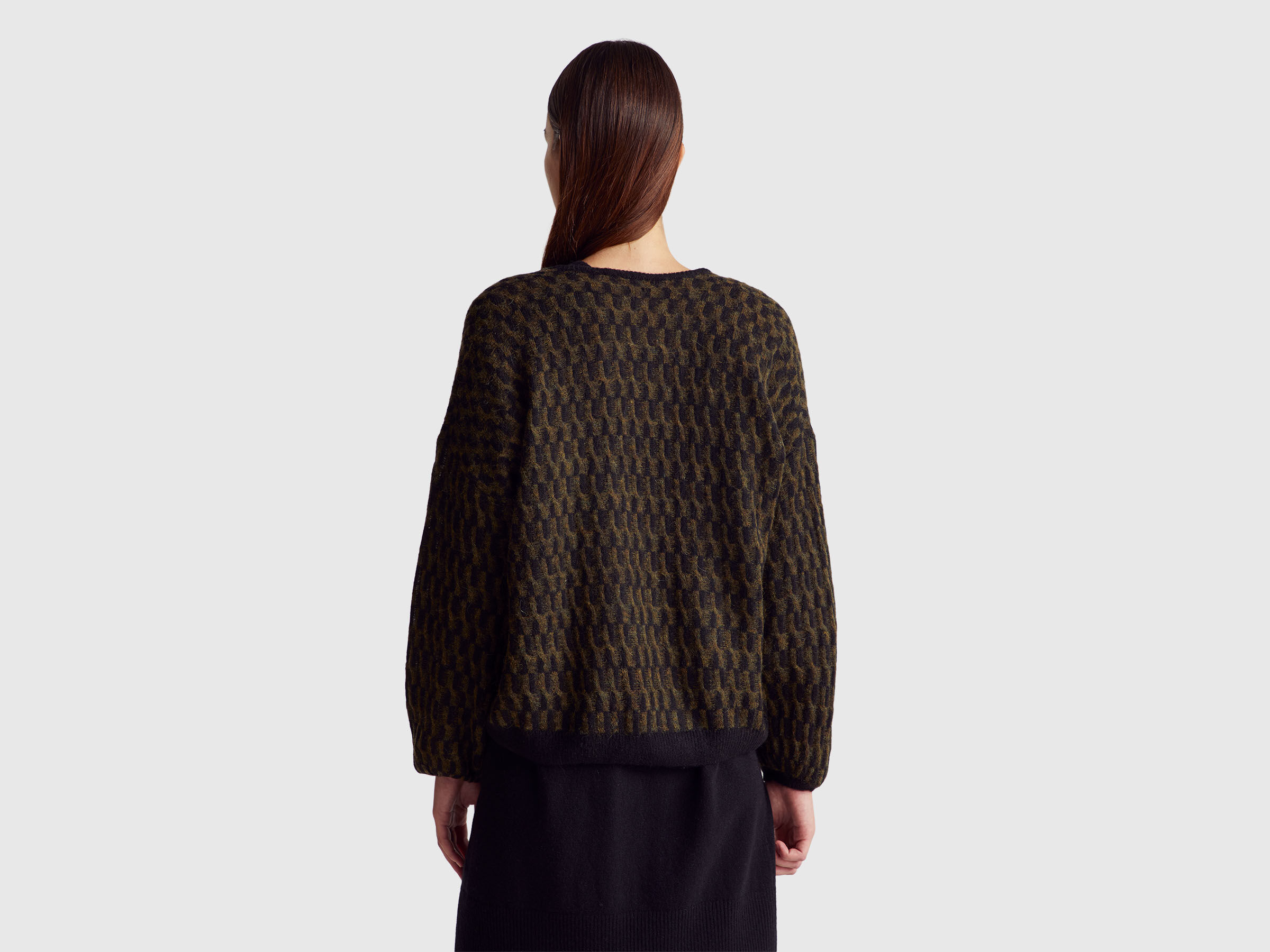 V NECK SWEATER L/S Femme image number 2